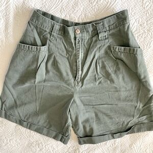 Vintage army green shorts